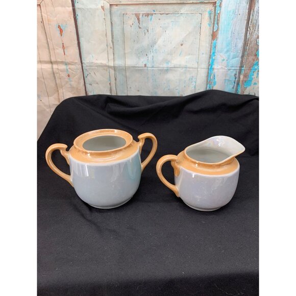 LusterWare Takito Ti Peach/ Blue 16PC Set* Japanese Hand Painted Set Birds Swall - Picture 11 of 14